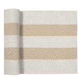 Sage Lane Napery Cotton-Blend Striped Table Runner