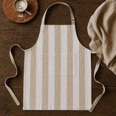 Sage Lane Napery Striped Cotton-Blend Apron