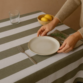 Sage Lane Napery Cotton-Blend Tablecloth