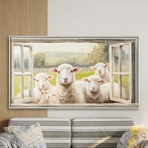 Sage Lane Ewe Wish Framed Canvas Wall Art