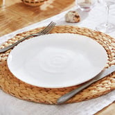 Sage Lane Atmore 26cm Opal Glass Dinner Plates