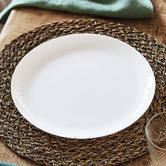 Sage Lane Fairfield 25cm Opal Glass Dinner Plates
