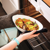 Sage Lane Venice Oval Opal Glass Baking Dish