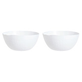 Sage Lane Atmore 23cm Opal Glass Salad Bowls