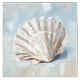 Sage Lane Scalloped Shores Framed Canvas Wall Art