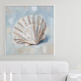 Sage Lane Scalloped Shores Framed Canvas Wall Art