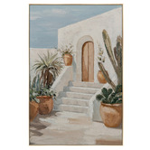 Sage Lane Villa Vibes Framed Canvas Wall Art