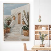 Sage Lane Villa Vibes Framed Canvas Wall Art