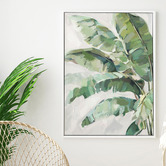 Sage Lane Big Leaf Energy Framed Canvas Wall Art