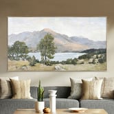 Sage Lane Lake It Easy Framed Canvas Wall Art
