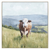 Sage Lane Moo-Ving Solo Framed Canvas Wall Art