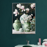Sage Lane Bloom Balance Framed Canvas Wall Art