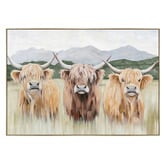 Sage Lane Moo Crew Framed Canvas Wall Art