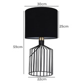 Globe Luxe Lighting Miyuki 59cm Table Lamp