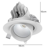 Globe Luxe Lighting Solsta 25W LED Tiltable Downlight