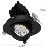 Globe Luxe Lighting Solsta 85mm Cut Out LED 13W Tiltable Recessed Downlight