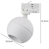Globe Luxe Lighting Onska Spot Fascia LED Track Light