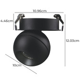 Globe Luxe Lighting Onska Spot Fascia LED Recessed Ceiling Light