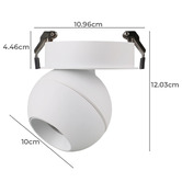Globe Luxe Lighting Onska Spot Fascia LED Recessed Ceiling Light