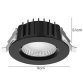 Globe Luxe Lighting Unni 13W LED Fixed Downlight