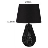 Globe Luxe Lighting 47.8cm Margot Paper Rope Table Lamp