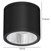 Globe Luxe Lighting Varsam 115mm LED 25W Surface Mount Downlight