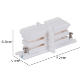 Globe Luxe Lighting 3.1cm Turin Circuit Track Straight Dead Joiner
