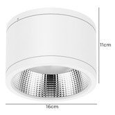 Globe Luxe Lighting Varsam 110mm LED 35W Surface Mount Downlight