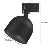 Globe Luxe Lighting Onska Tube Fascia LED Track Light
