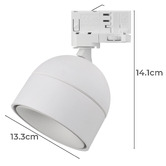 Globe Luxe Lighting Onska Tube Fascia LED Track Light