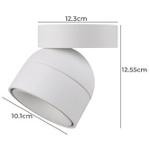 Globe Luxe Lighting Onska Tube Fascia LED Surface Mount Ceiling Light