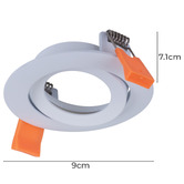 Globe Luxe Lighting Reslig 7.5cm Tiltable Cut-Out Downlight Frame