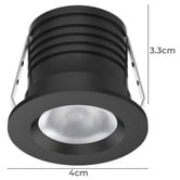 Globe Luxe Lighting Zita 35mm Cut Out LED 3W Recessed Downlight