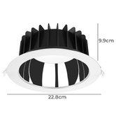 Globe Luxe Lighting Toftbo 35W LED Fixed Downlight