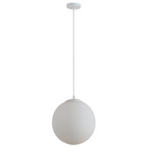 Globe Luxe Lighting Monique Opal Glass &amp; Aluminium Pendant Light