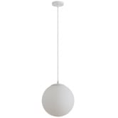 Globe Luxe Lighting Monique Opal Glass &amp; Aluminium Pendant Light
