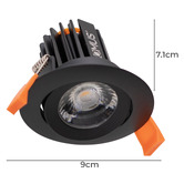 Globe Luxe Lighting Reslig 71mm LED 13W Tiltable Recessed Downlight