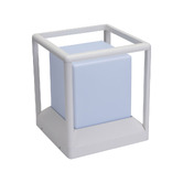 Globe Luxe Lighting Herrell Cube Post Light