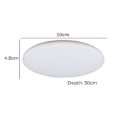 Globe Luxe Lighting White Lucius Tri-Coloured Oyster Light