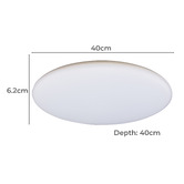 Globe Luxe Lighting White Lucius Tri-Coloured Oyster Light