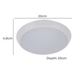 Globe Luxe Lighting Chiara Round Tri-Coloured Oyster Light