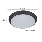 Globe Luxe Lighting Chiara Round Tri-Coloured Oyster Light