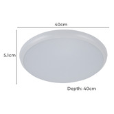 Globe Luxe Lighting Chiara Round Tri-Coloured Oyster Light