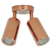 Globe Luxe Lighting Wendy 2 Light Copper Tri-Colour Outdoor Spotlight