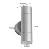 Globe Luxe Lighting Juliet Up/Down Outdoor Wall Light