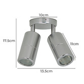 Globe Luxe Lighting Wendy 2 Light Tri-Colour Adjustable Outdoor Spotlight