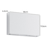 Globe Luxe Lighting Esha Square 12W Outdoor Wall Light