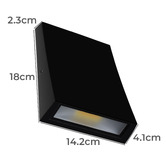 Globe Luxe Lighting Harold 6W LED Outdoor Wall Light