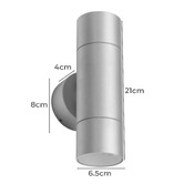 Globe Luxe Lighting Juliet Up/Down Outdoor Wall Light