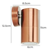 Globe Luxe Lighting Wendy Copper Tri-Colour Outdoor Wall Light